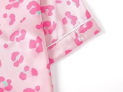 Topgal Pajamas for Girls – Green Satin Button Up