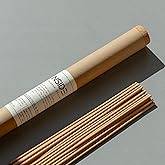 Leather & Wood Incense Sticks – 11 Inch Bamboo and Natural Wood Blend – Clean-Burning, Low Smoke – 1 Hour Burn Time – 20 Sticks.