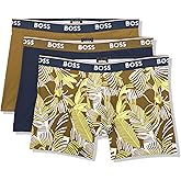 BOSS mens 3-pack Multi Color Bold Logo Boxer Briefs