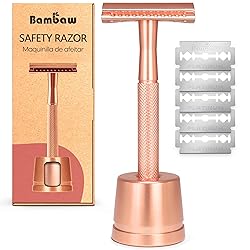 Bambaw Double Edge Safety Razor with Stand, Women