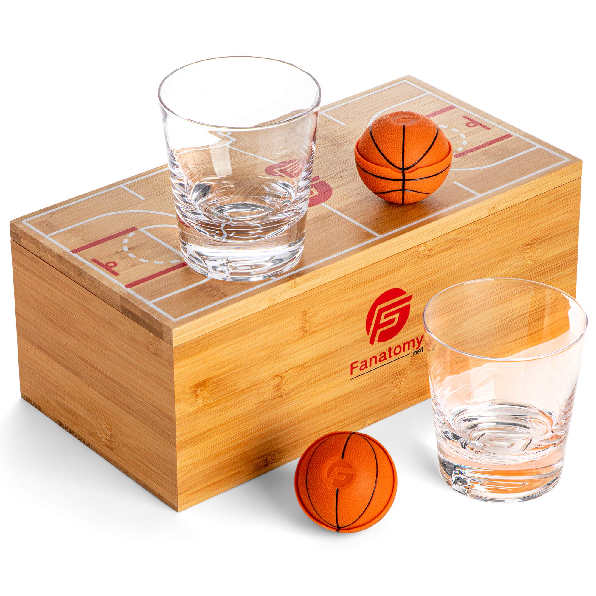 Buy Whiskey Sets for Men, Whiskey Glasses Set of 2 with Sports Themed