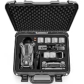 Lekufee Waterproof Hard Carrying Case for DJI Mavic 4 Pro Drone, Creator Combo, Fly More Combo, DJI RC Pro 2/RC 2, Battery (7 pcs), Charging Hub, and other Accessories(Case Only)