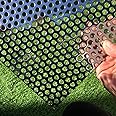 FengYoo Perforated Metal Sheets 19 Gauge 16"x12" Expanded Metal Mesh Opening 1/3" 0.32inch (About 8mm) Perforated Stainless Steel Sheet 304 Stainless Steel Mesh Screen Metal Screen Panel Decorative