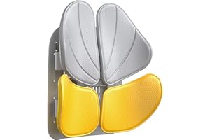 MNAFKT Lumbar Support Pillow for Office Chair - Adjustable Large Back Support for Car, Gaming with Zoning for Pain Relief & Posture