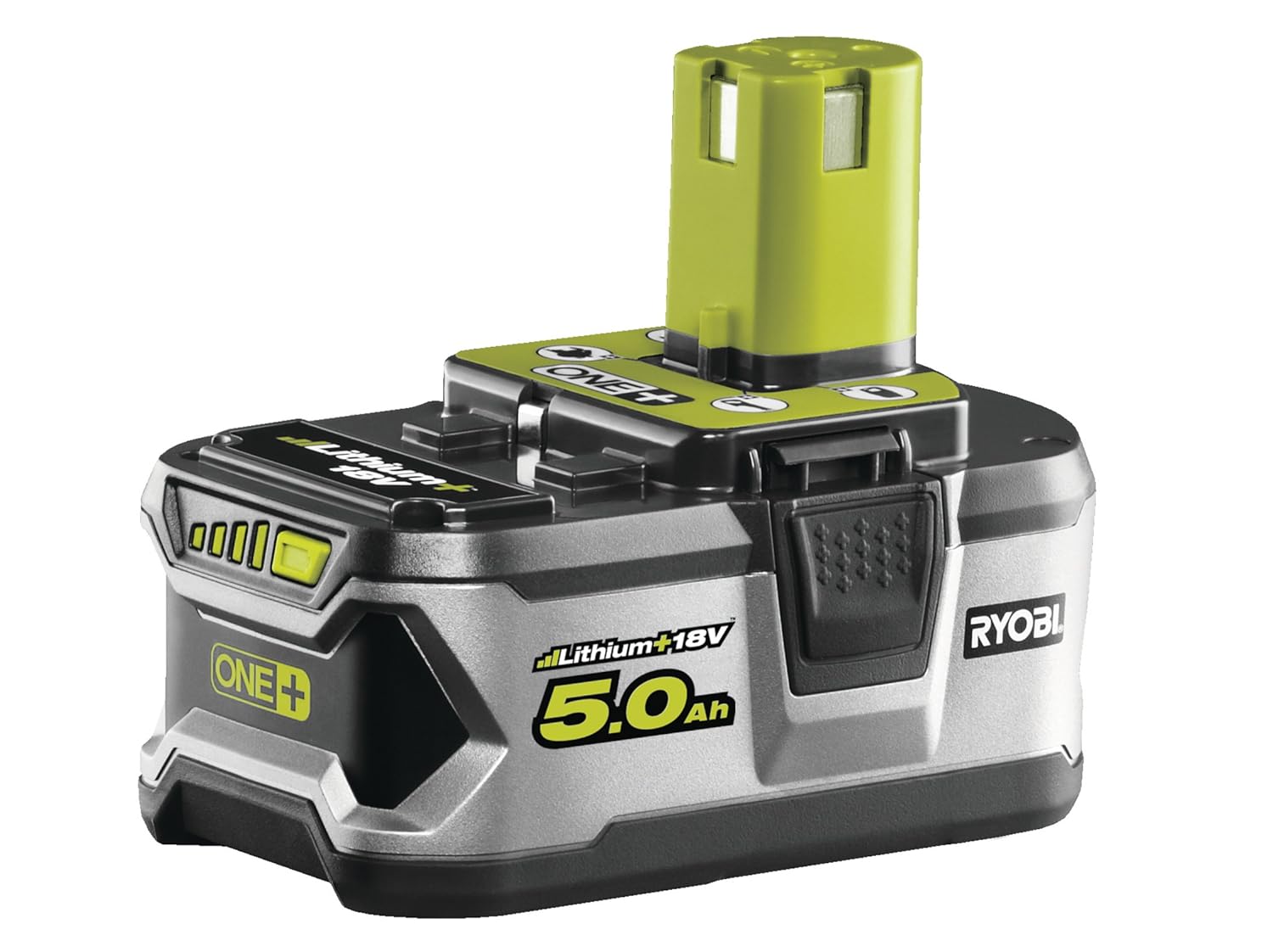 Ryobi RB18L50 ONE+ 5.0 Ah Lithium Battery, 18 V MultiColoured