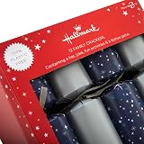 Hallmark Christmas Crackers 12 Pack 2 Silver & Blue Starry Designs Snakes & view 5