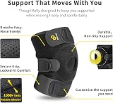 BRACOO Knee Support KS10 Open-Patella Adjustable Knee Brace Pink view 7