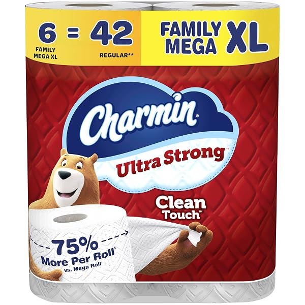 CHARMIN ULTRA STRONG CLEAN TOUCH TOILET PAPER, 6...