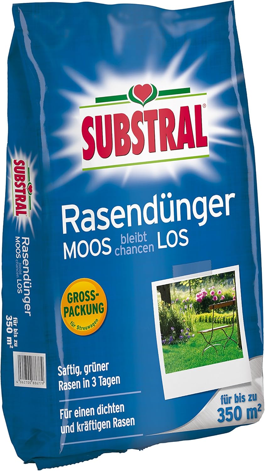 Substral Rasendünger "Moos bleibt chancenlos" für 350 m²- 10,5 kg