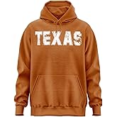 Printbox Originals Texas Hoodie for Men, Unisex Style Mens Womens Hooded Sweatshirt, Gameday Apparel Sports
