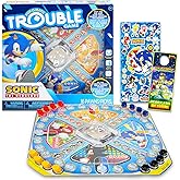 Sonic the Hedgehog Pop Up Board Game - Bundle with Sonic Board Game for Kids with Pop Up Dice Plus Stickers, More | Sonic the Hedgehog Games for Birthday Party