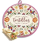 12 Inch Wildflowers Tortilla Warmer Pouch, Microwavable Fabric Bag Keeps Food Warm For One Hour, Insulated and Microwaveable Pouch For Corn Flour Taco Pizza Bread, Perfect Holder In Picnic, Party