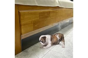 HIFLORA 5" H Under Bed Blocker for Pets, 5-Pack | Prevents Toys & Pets from Going Under Furniture - Stops Dogs & Robotic Sweeper Stuck