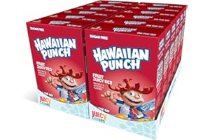 JUICY MIXES Hawaiian Punch Powder Drink Mix – Sugar Free & Delicious, Excellent source of Vitamin C (Fruit Juicy Red, 96 Sticks)