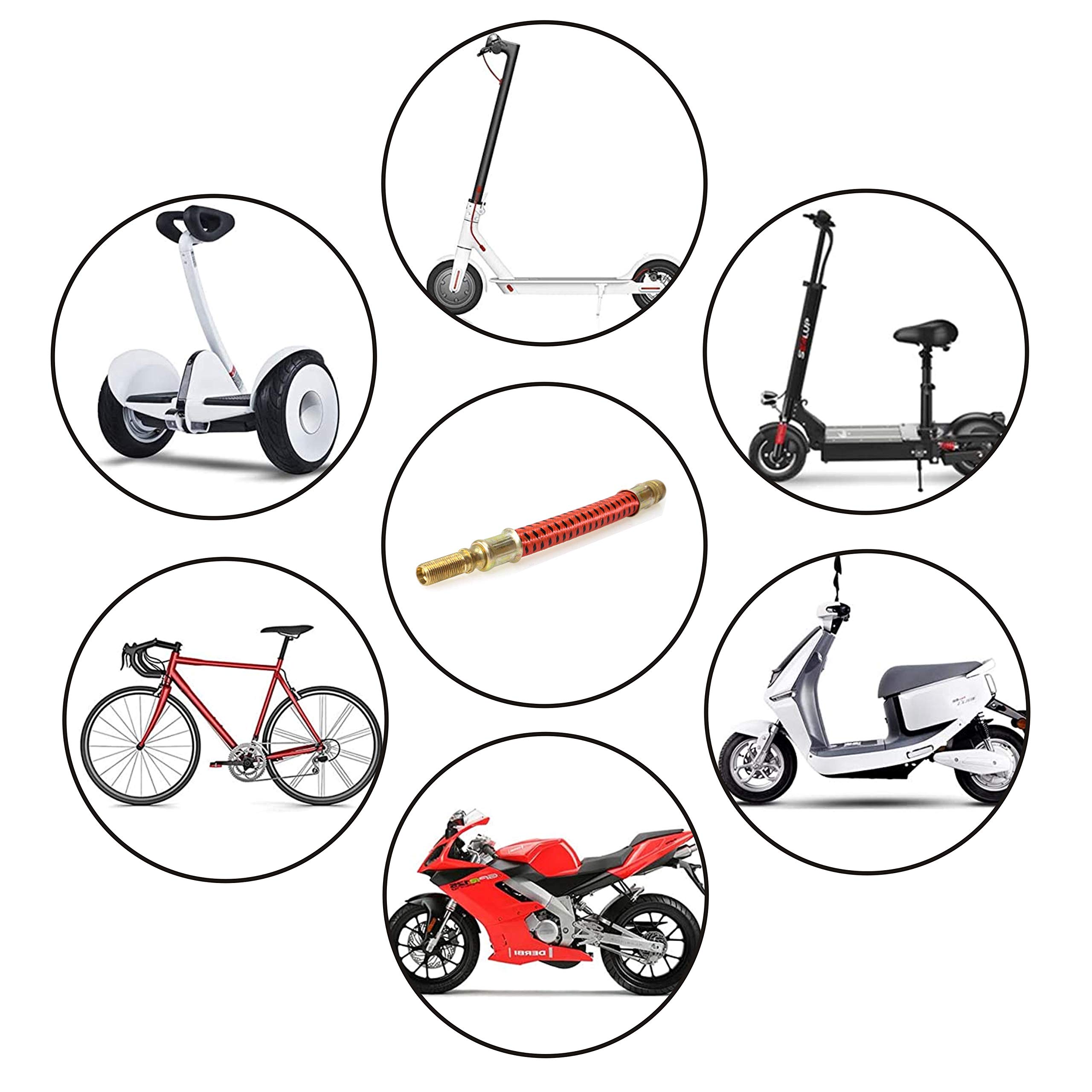Pump Extension Hose Extended Air Inflator Tube Inflatable Mouth Hose Pump Compatible for Xiaomi 1S M365 Pro Electric Scooter Inflatable Tyre Extension Valve for Bicycle Motorcycle