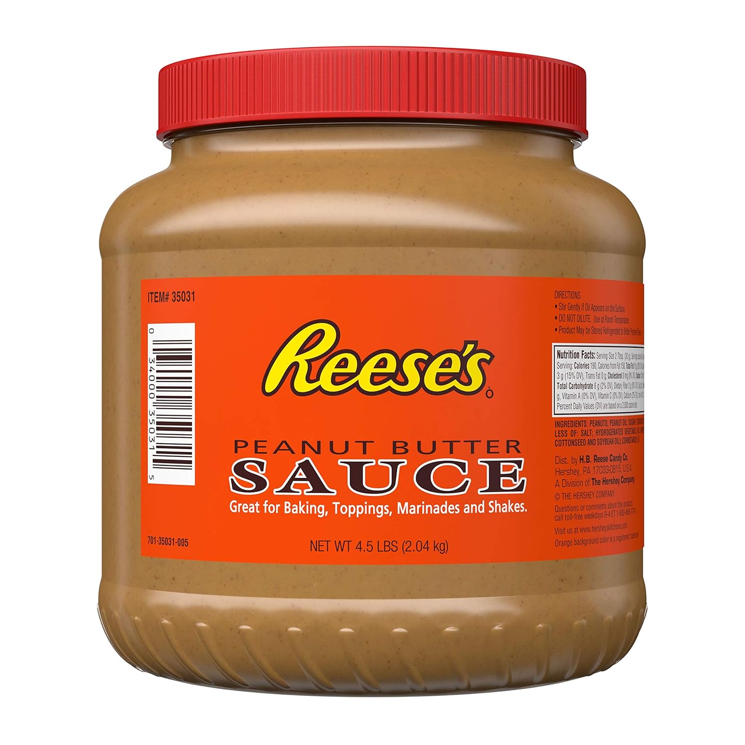 Reese's Peanut Butter Sauce, 4.5 Lb Grocery & Gourmet Food