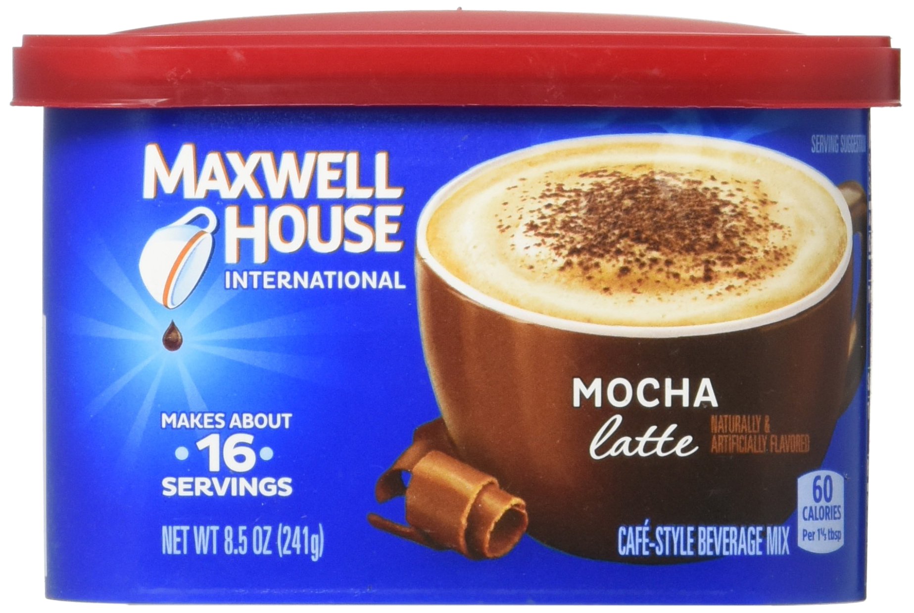 Maxwell House International Cafe Flavored Instant Coffee, Mocha Latte