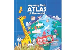 My Very First Atlas of the World: With a Big Pop-Up Globe That Turns! (Curious Fox Books) Pop-Up Book for Kids Ages 6 and Up - Educational Fun Facts and Interactive Elements in a Sturdy Hardcover