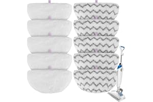 BeiLan Steam Mop Pads for Bissell Powerfresh Steam Cleaner 1940 1806 1544 1440 2075A 2685A 19402 19404 19408 19409 1940A 1940F 1940Q 1940T 1940W - Microfiber Replacement Pad Reusable Washable - 10