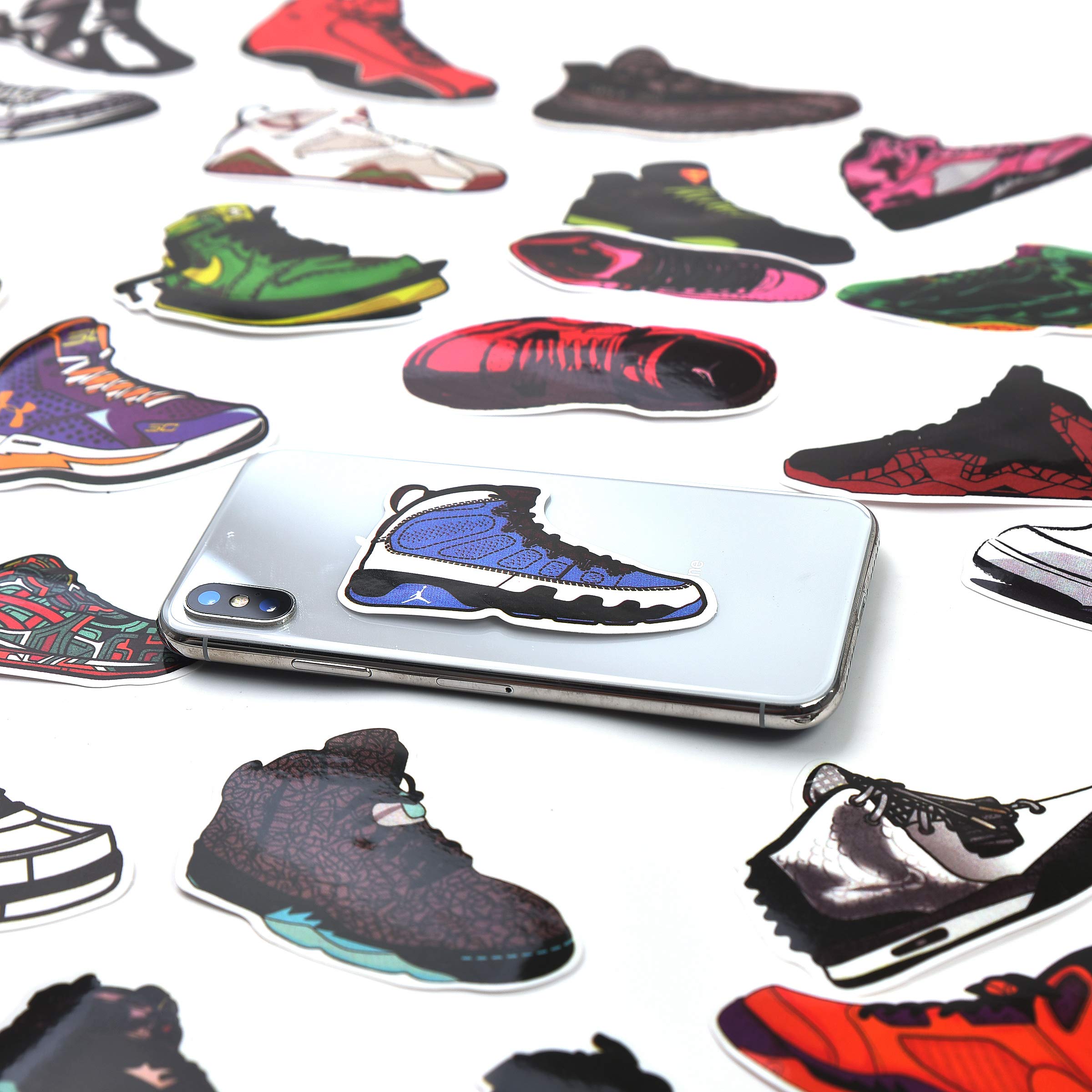 Mizzuco Vinyl Stickers Waterproof Fashion Shoes Stickers 41 Pieces for Teens Girls Laptop Bumper Helmet Ipad Car Luggage Water Bottle (QX28)