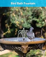 Biling Solar Fountain for Bird Bath 6 Nozzles Dry-Run Protection Garden Pump view 7