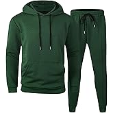 Babioboa Mens 2 Piece Sweatshirt Jacquard Sweatsuit Outfits Hoodie& Casual Joggers Sweatpants Set Tracksuit