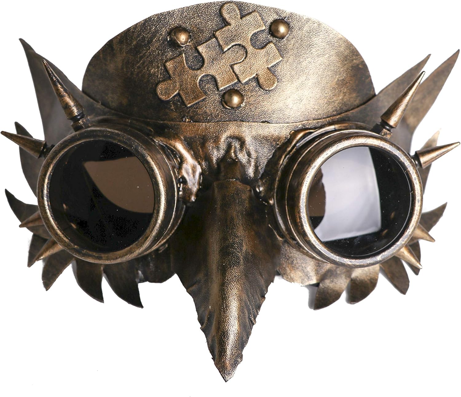 Arsimus Gold Steampunk Owl Mask with Spikes Amazon.ca Clothing