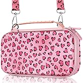 Gurgitat for Nintendo Switch 2 Carrying Case - Heart Cute Kawaii Design with Handle and Strap for Switch 2 2025 Travel Cases Portable Storage Carry Protective Hard Shell for Women Girls Boys Teens