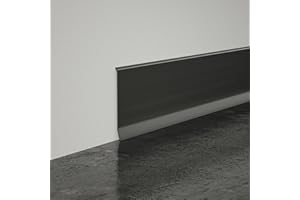 MOLENEY Flexible Baseboard Molding Trim, 4 Inch Self-Adhesive Vinyl Wall Base, Peel and Stick Trim Rubber Cove Base, Wall Base Molding Trim, Baseboard Moulding Trim (20Ft)