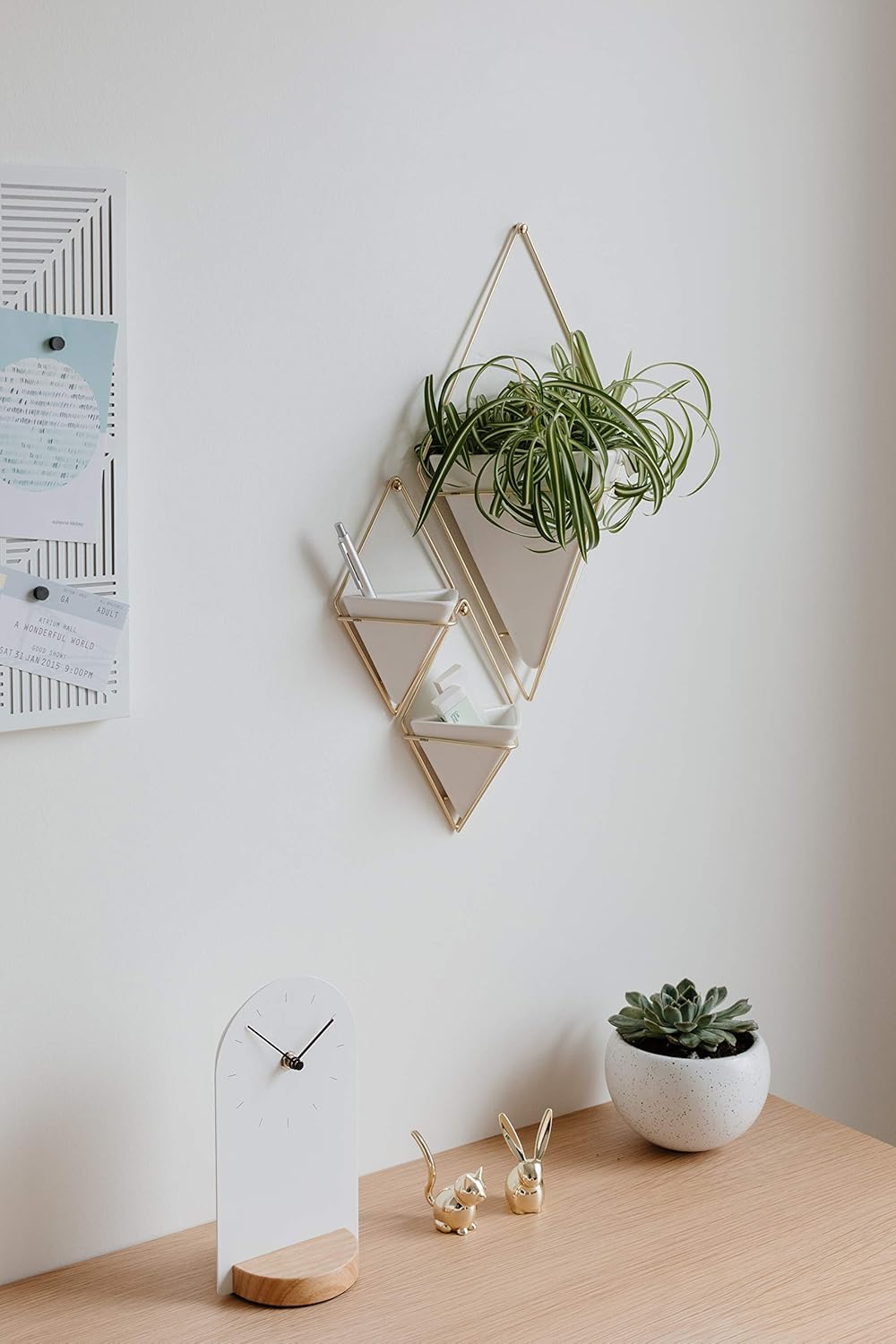 Umbra Trigg Hanging Planter Vase Geometric Wall Decor