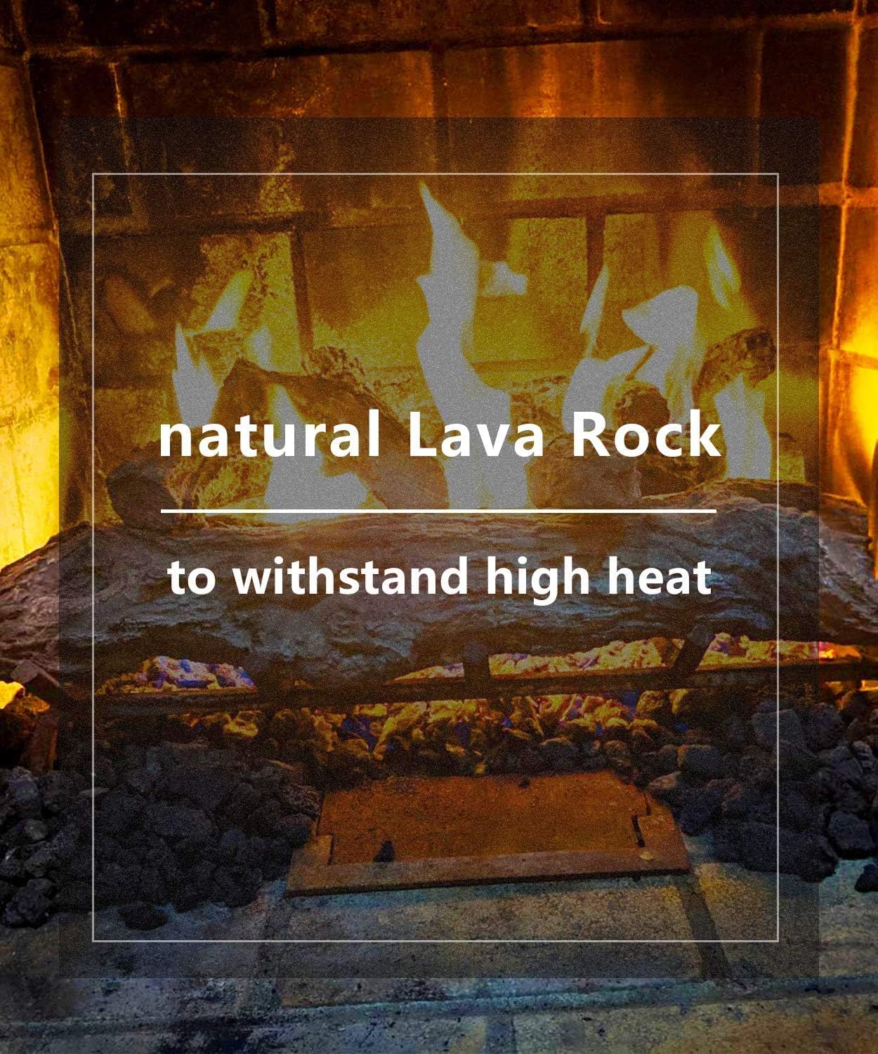 fire rocks for fire pits on Patio Lawn Garden 1 2 Inch To 1 Inch Thick All Natural For Propane Or Natural Gas Fire Pit Or Fireplace Gaspro 18lb Fire Pit Lava Rocks Outdoor Heating