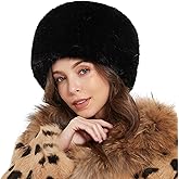 Winter Faux Fox Fur Hat for Women Beanie Skull Cap Furry Bucket Hat Ushanka Cossack Russian Style