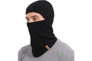 ACUSHLA 100% Merino Wool Balaclava for Men & Women - Winter Ski Mask Thermal Cold Weather Gear Knit Warm Face Mask for Motorc
