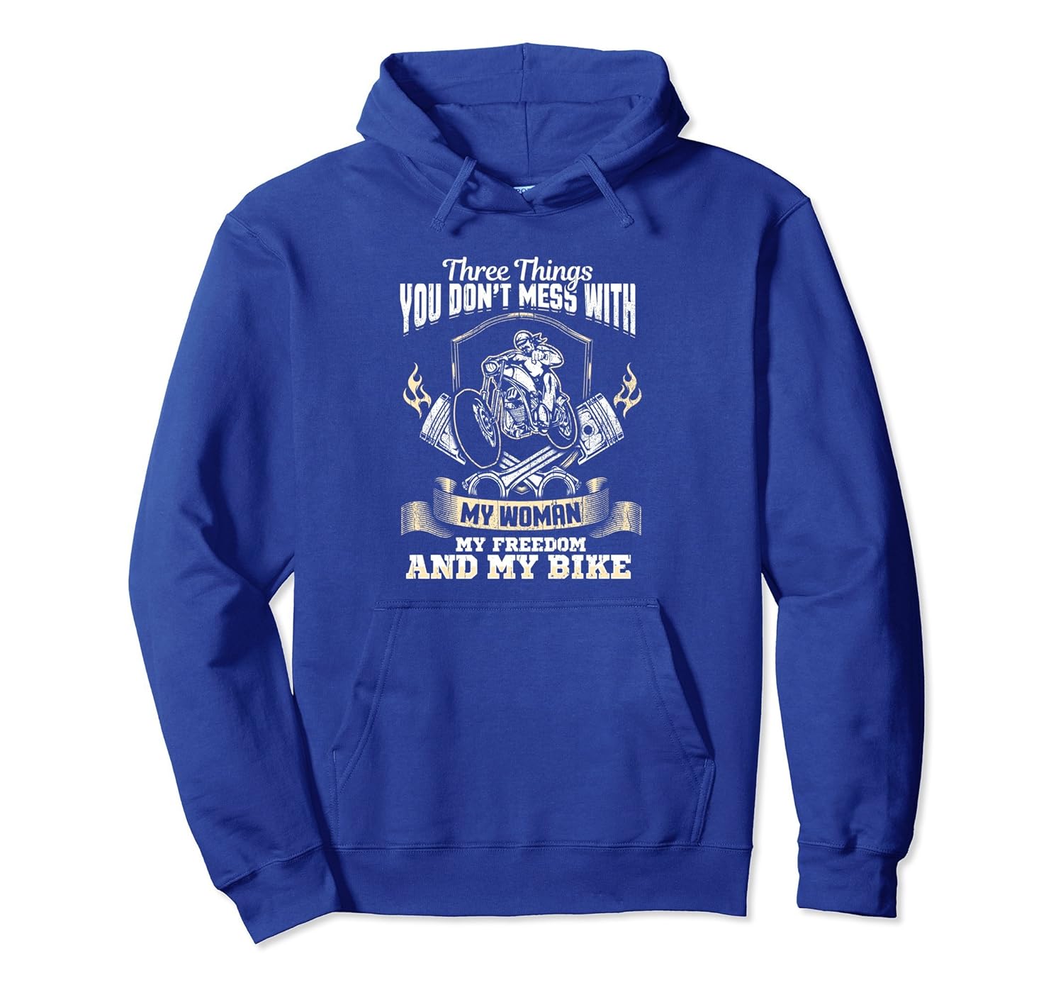 Motorcycle Hoodie Biker Don't Mess With Woman Freedom Bike-anz