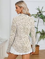 LOMON Womens Workout Tops Long Sleeve 1/4 Zip Uv