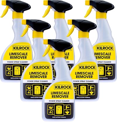 Kilrock Limescale Remover Power Spray 6 x 500ml Rapid Action Formula
