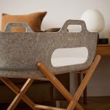 Snuz SnuzBaskit Moses Basket with Mattress & Folding Stand Light Grey view 5