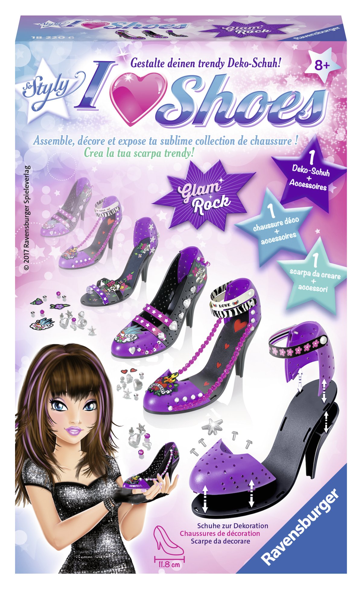 Ravensburger 182206 "So Styly I Love Shoes Glam Rock Craft Kit
