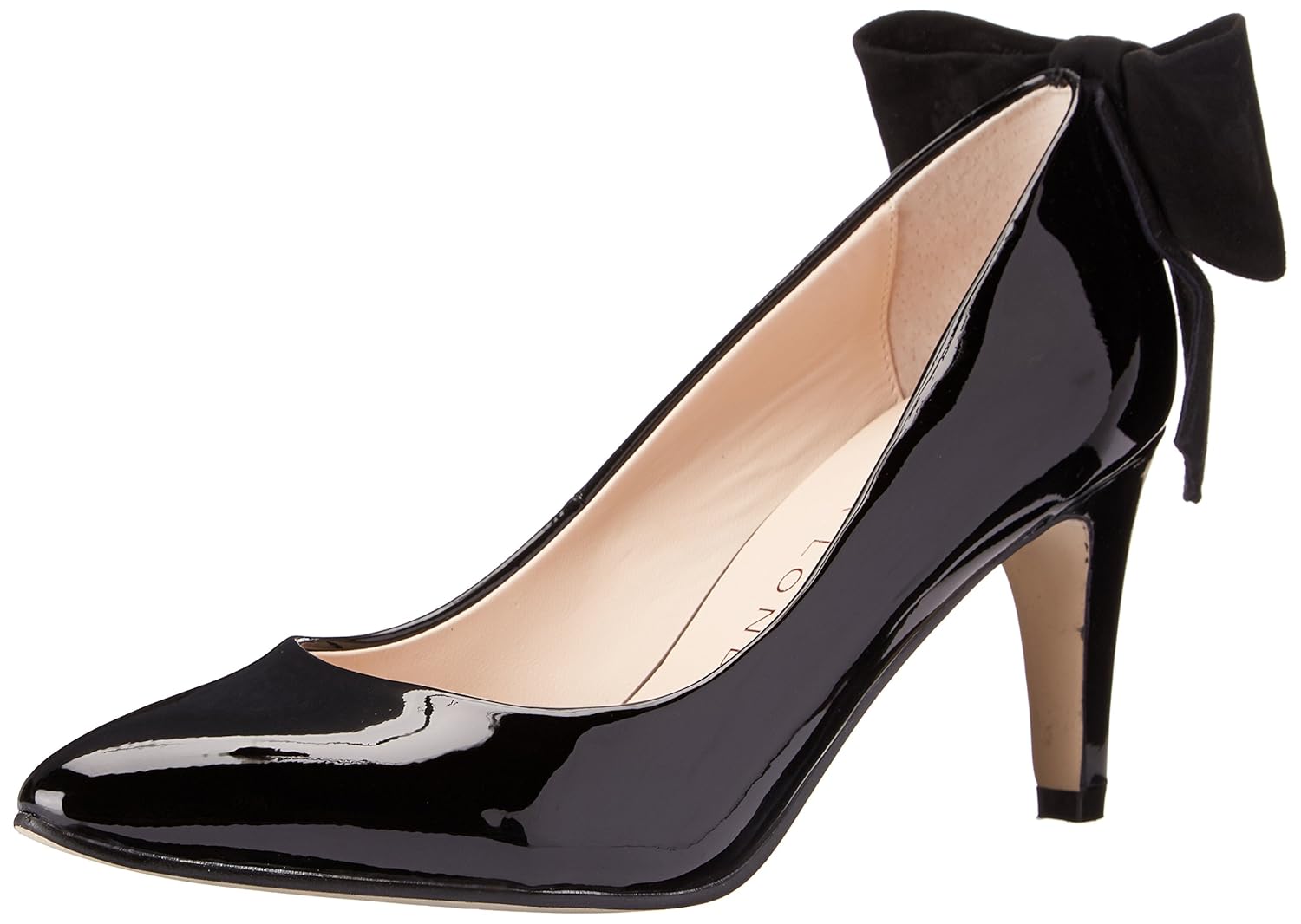 Buy Sacha London Women&#039;s Azure Dress Pump, Black Patent Leather/Suede