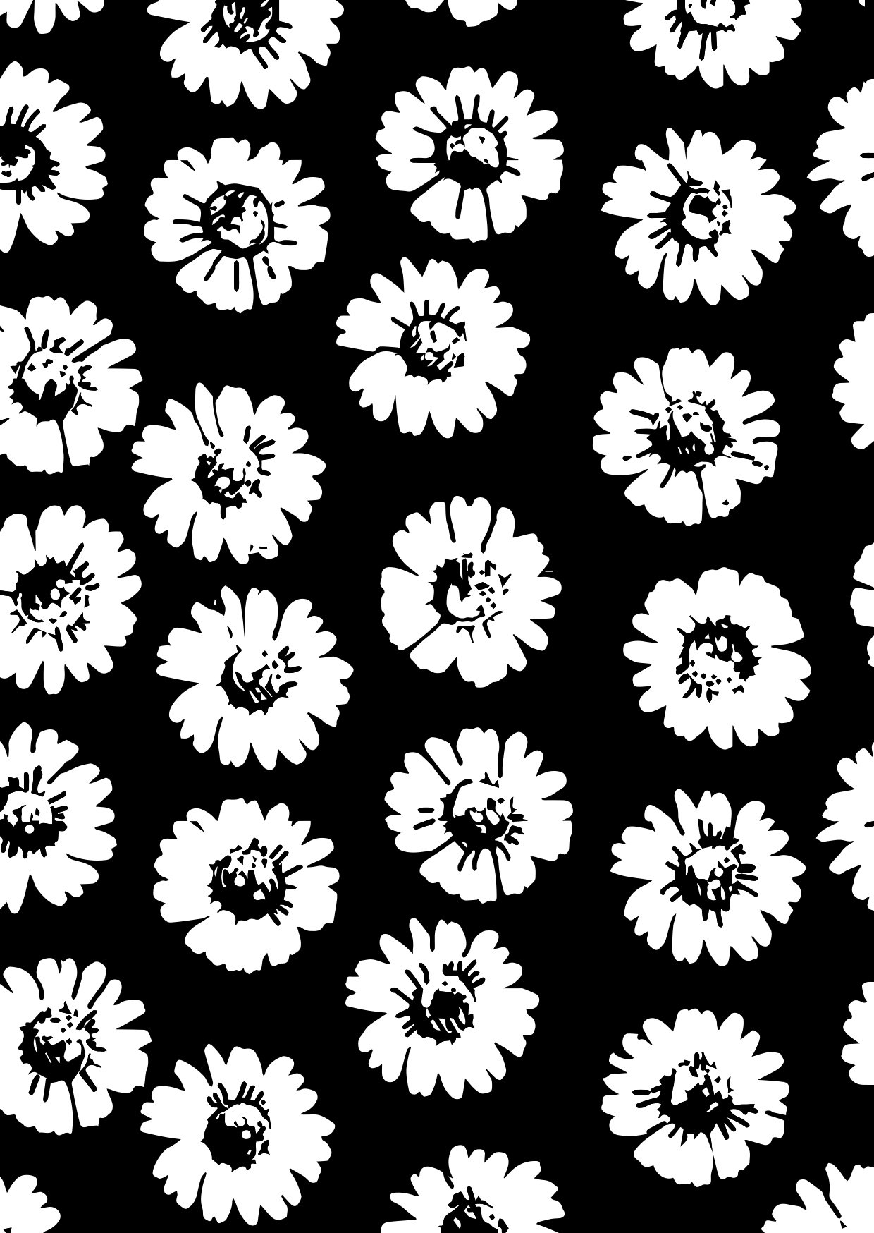 Dali Art "Floral Background" Clear Stamp
