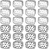 Kacctyen 24 Pcs Volleyball Clear Makeup Bag with Zipper Bulk Sport Goodie Clear PVC Pouch Organizer Waterproof Travel Case for Woman Team Gifts Birthday Decorations Supplies