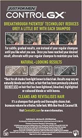 Just For Men Control GX Reducing Shampoo Grey Hair Coconut Oil Aloe Unscented view 4