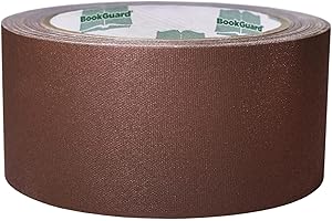 BookGuard 2 Inch Premium Bookbinding Repair Cloth Tape, 15 Yard Roll, Brown
