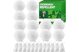 MOTRAPSO 12 Pack Roach Repellent Peppermint Oil to Keep Cockroach Away from House, Powerful Cockroach Repellent, Roach Spider Ant Mouse Repellent for Home Kitchen Office Hotel Garage Car