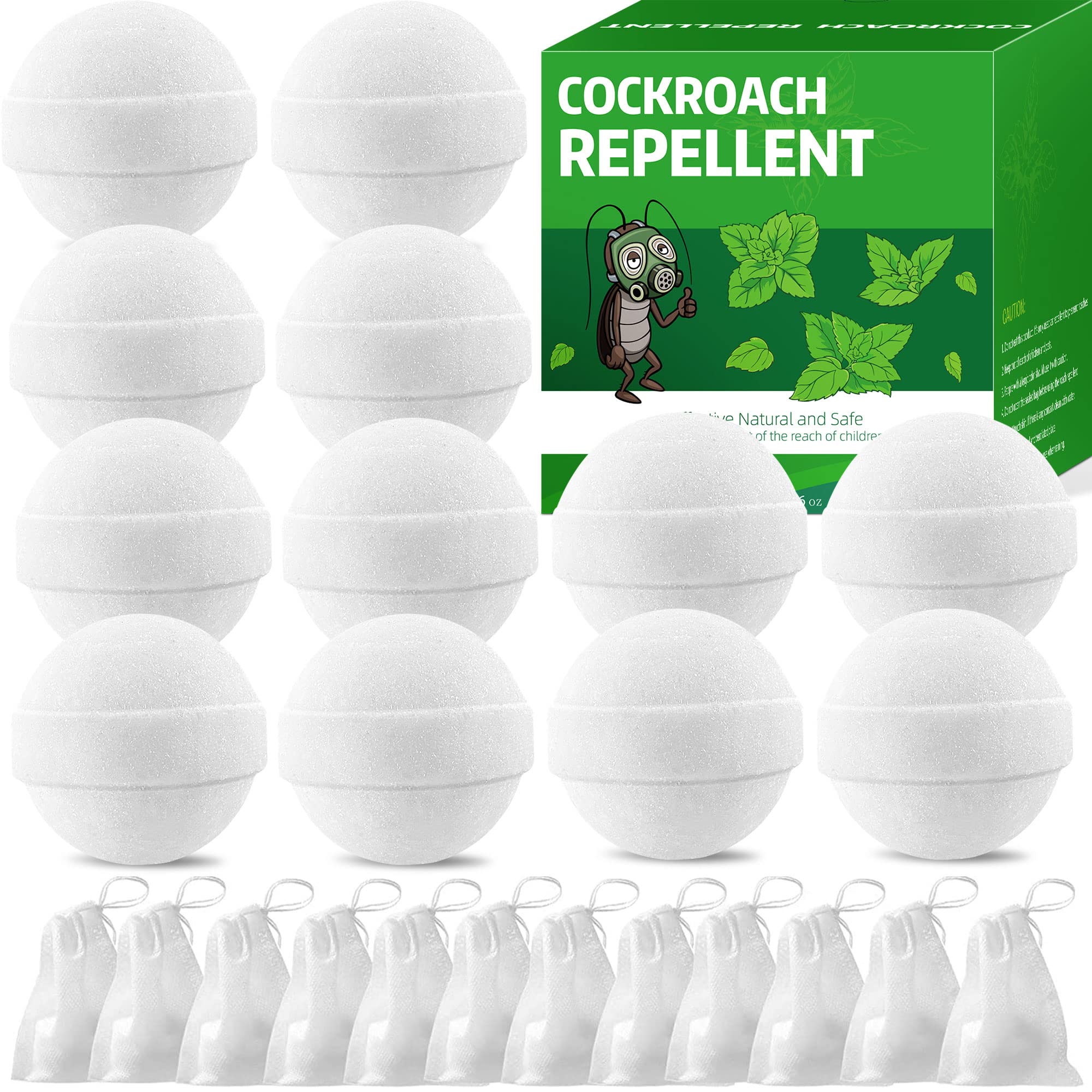 Photo 1 of 12 Pack  Repellent Peppermint Oil to Keep Cockroach Away from House, Powerful Cockroach Roach Spider Ant Mouse Repellent for Home Kitchen Office Hotel Garage Car
