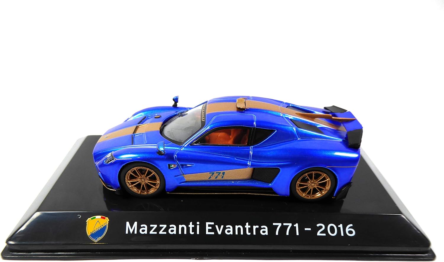 OPO 10 - Car 1/43 Collection SUPERCARS Compatible with Mazzanti Evantra 771 2016 (S70) - Image 5