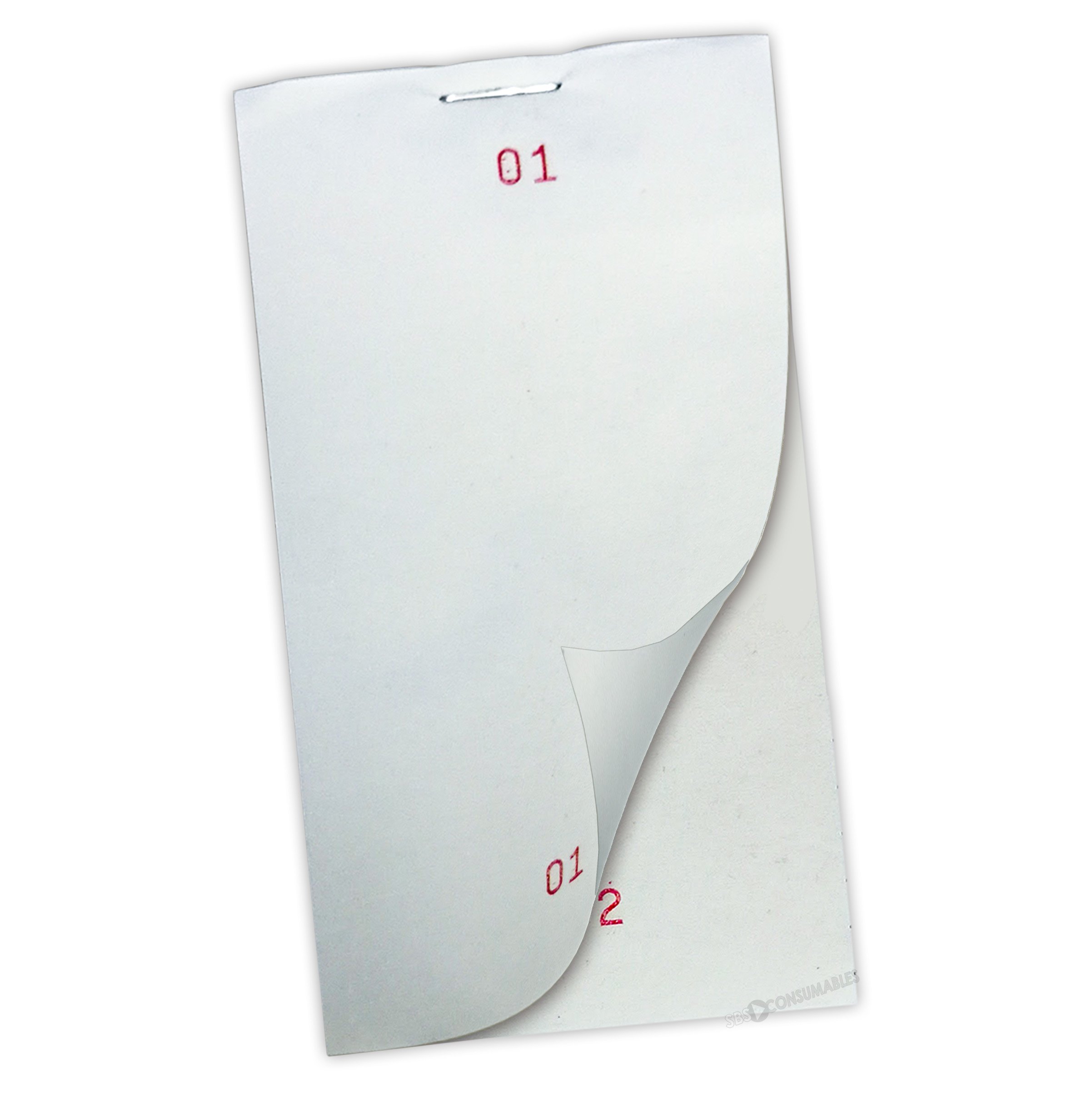 5 Pack – Singly Ply Pre-Printed Restaurant Pads – Serially Numbered - 7076-RES