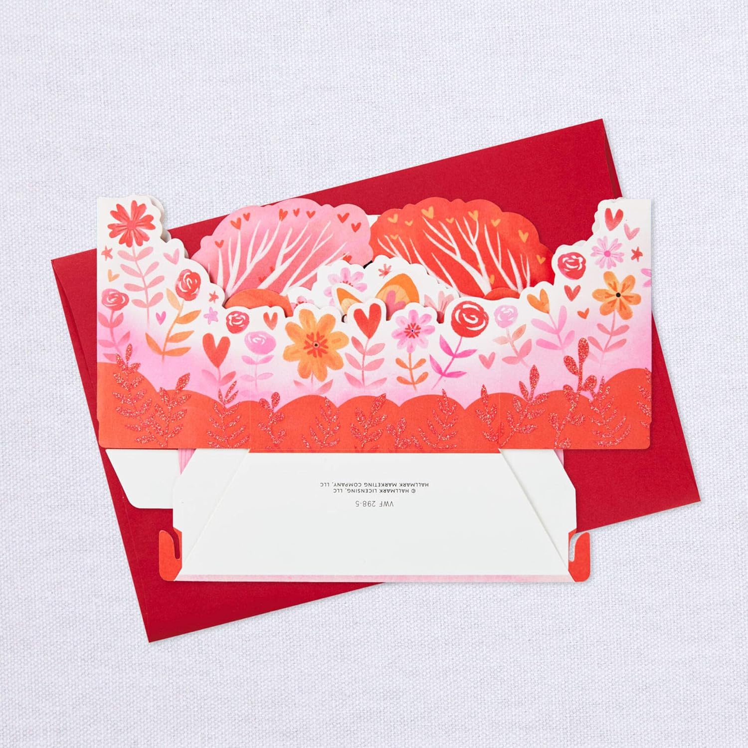 Always The One for Me 3D Pop-Up Love Card from Hallmark, Red & Pink, 24cm by 16.6cm - Image 3