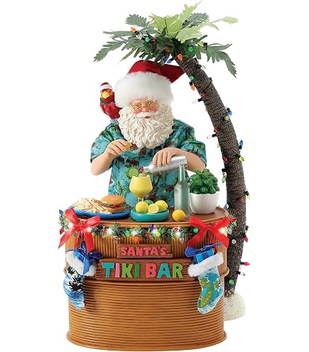 Amazon.com: Santa's Workshop 8637 Buffet Beach Claus Figurine