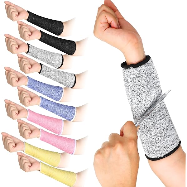 OSW Grey Cut 5 Forearm Protection Sleeves – Tear & Abrasion Resistant, Sold As Pair, Model GC11
